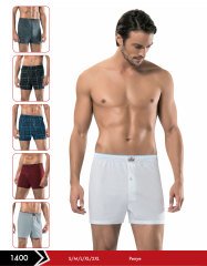 Erdem 1400 Desenli Penye Erkek Boxer