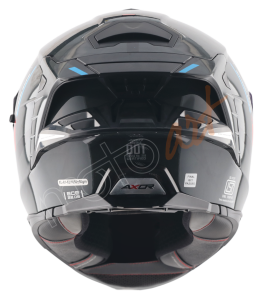 Axor Brutale Kryptic Kask Black Blue - Pinlock Dahil