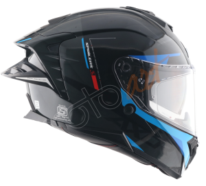 Axor Brutale Kryptic Kask Black Blue - Pinlock Dahil