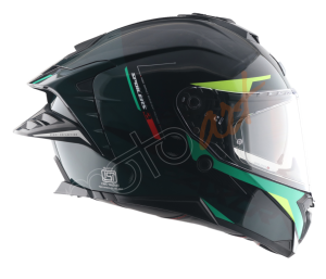 Axor Brutale Kryptic Kask Black Green - Pinlock Dahil