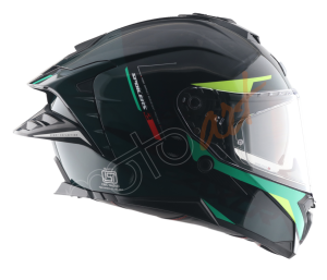Axor Brutale Kryptic Kask Black Green - Pinlock Dahil