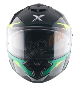Axor Brutale Kryptic Kask Black Green - Pinlock Dahil