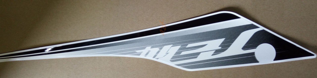 R  side cover stripe WHITE