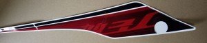 R  side cover stripe RED