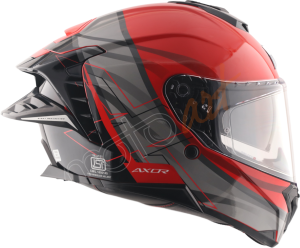 Axor Brutale Surges Kask Black Red - Pinlock Dahil