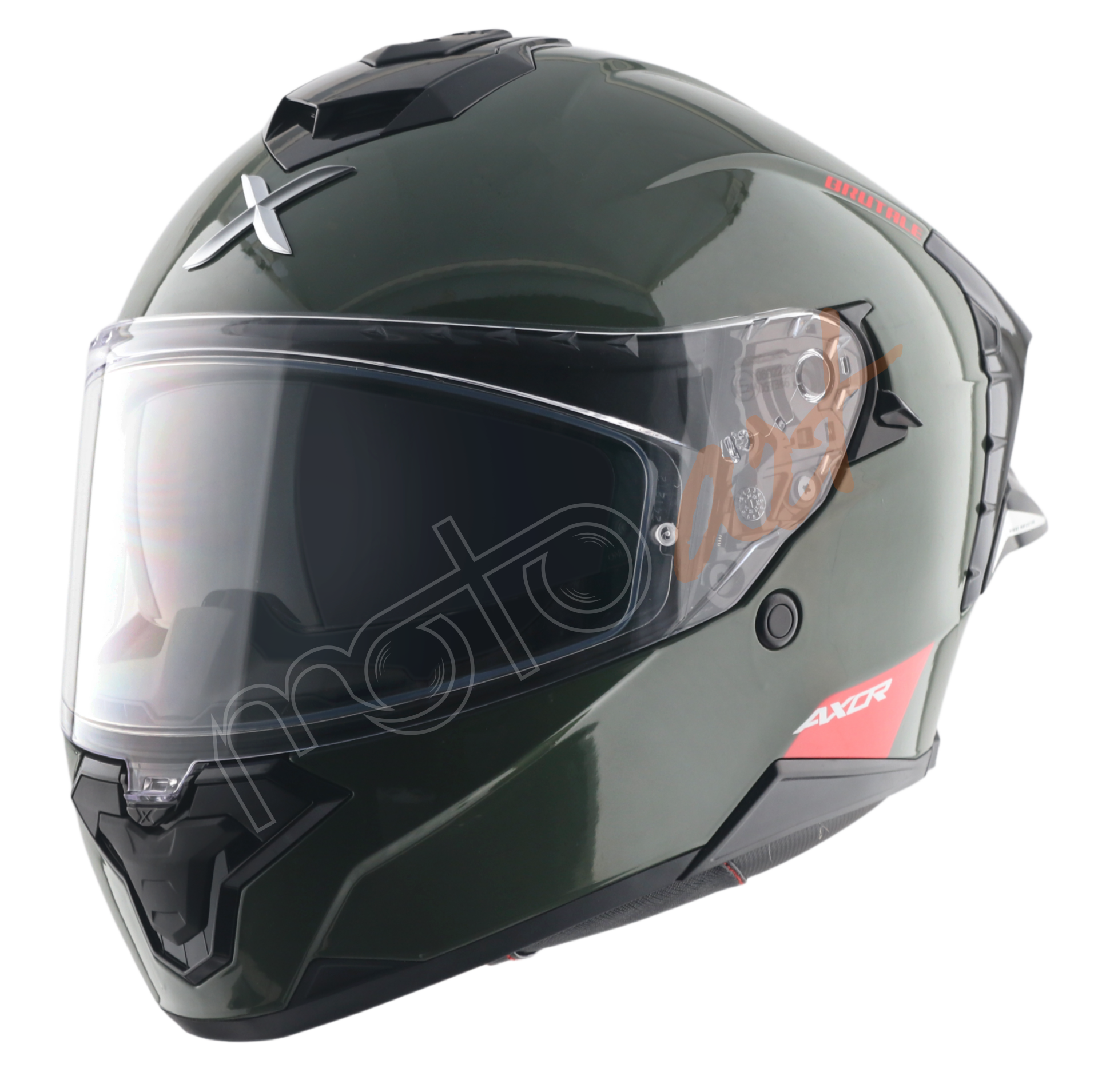 Axor Brutale SC Kask Battle Green - Pinlock Dahil