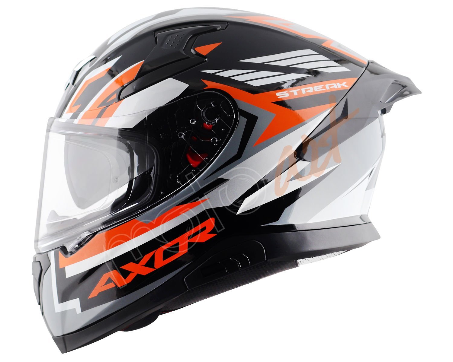 Axor Apex Streak Kask Black Orange