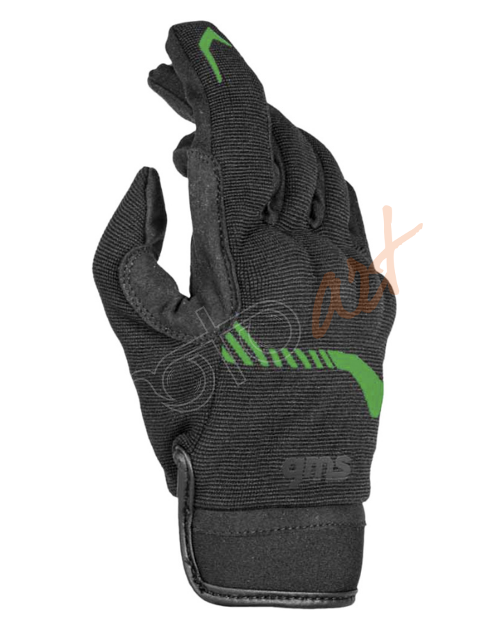 GMS Jet-City Germas Motosiklet Eldiveni - Black Green