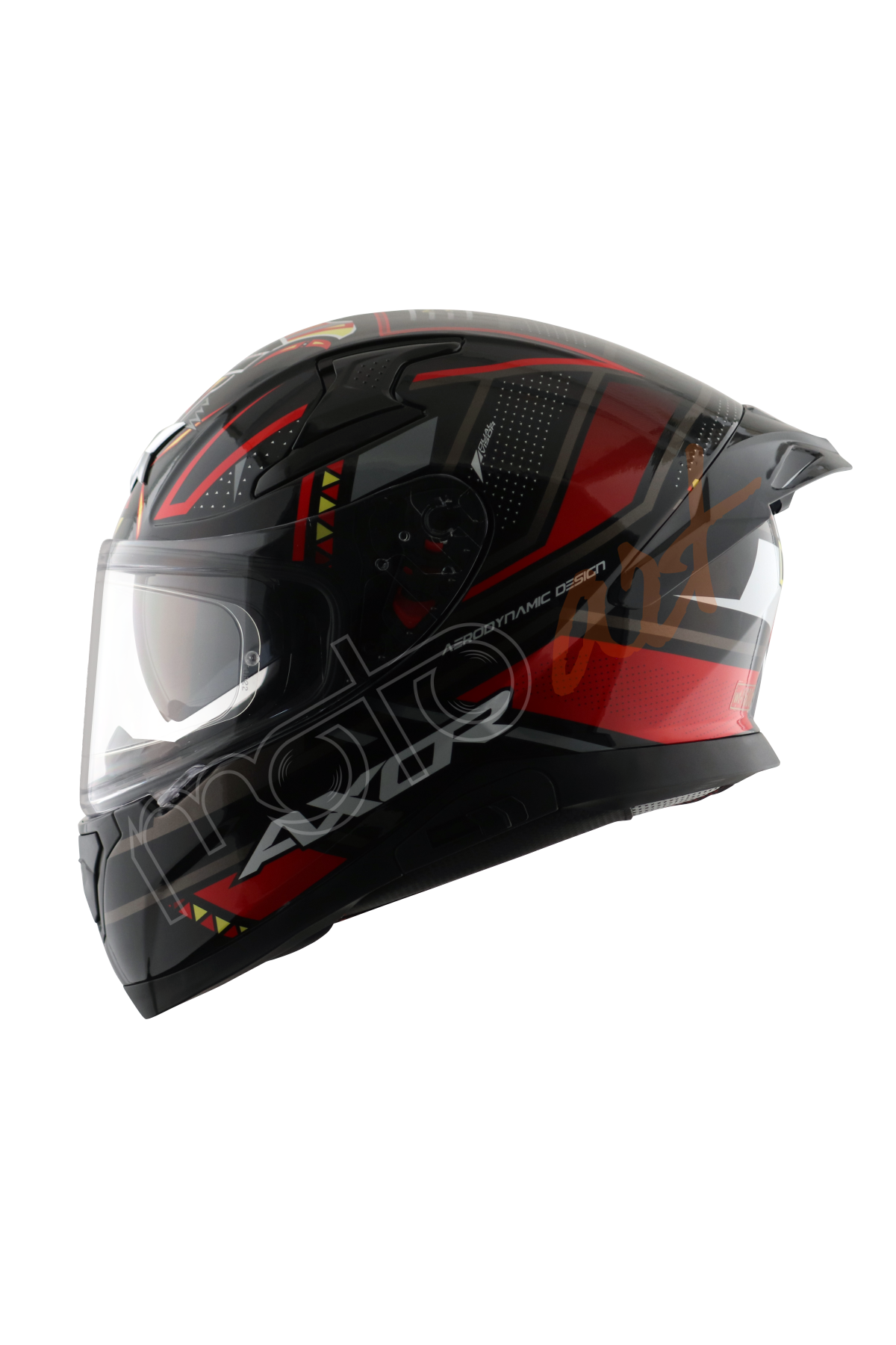 Axor Apex Tiki Kask Black Red Gloss