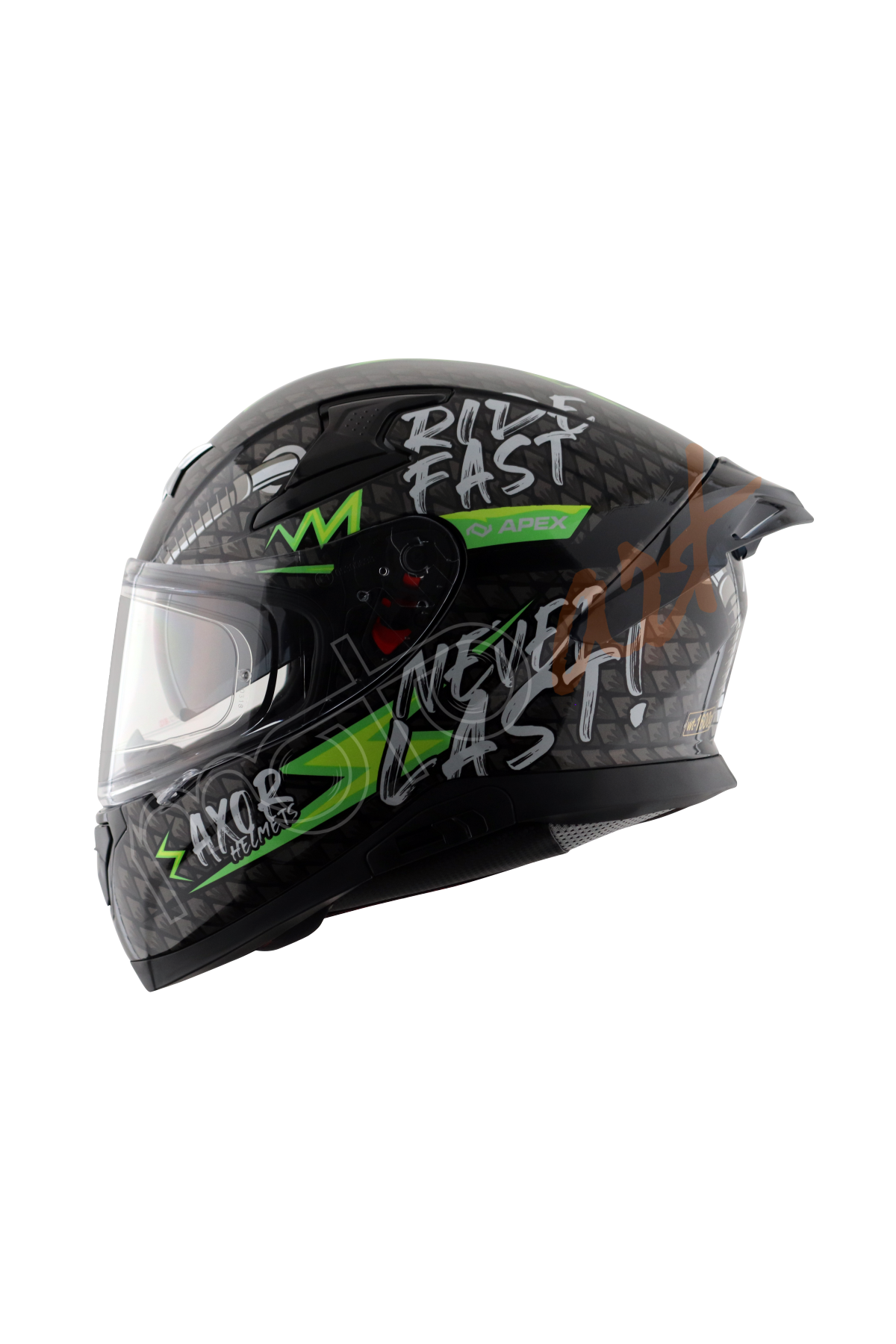 Axor Apex Ridefast Kask Black Neon Yellow Mat