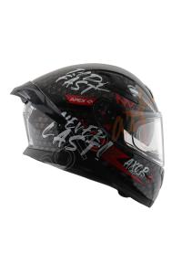 Axor Apex Ridefast Kask Black Red Gloss