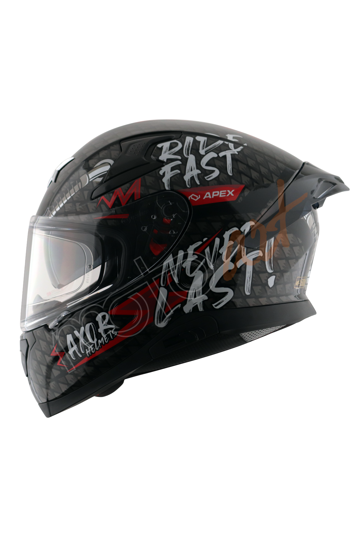 Axor Apex Ridefast Kask Black Red Gloss