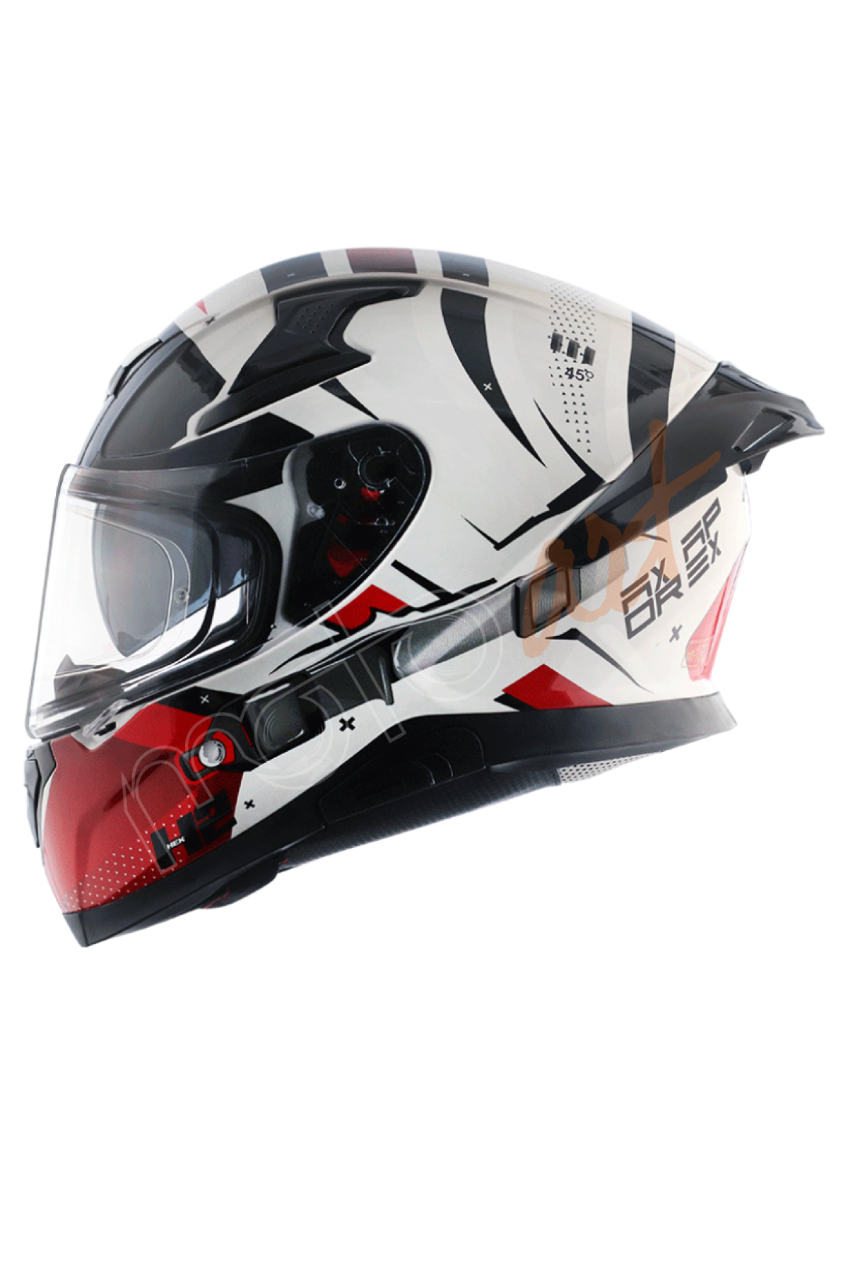 Axor Apex HEX-2 Kask White Red Gloss