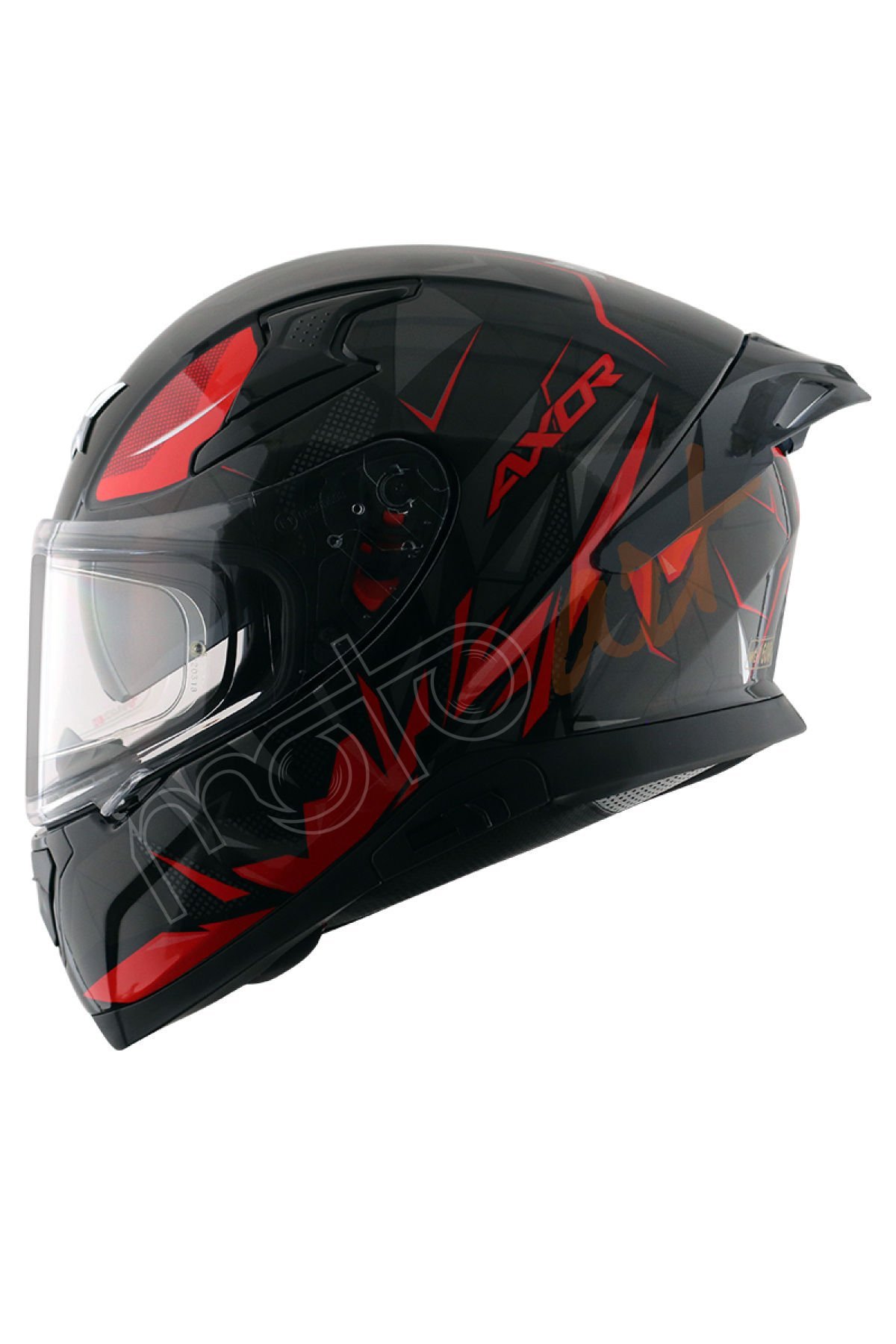 Axor Apex Hunter Kask Black Red Gloss