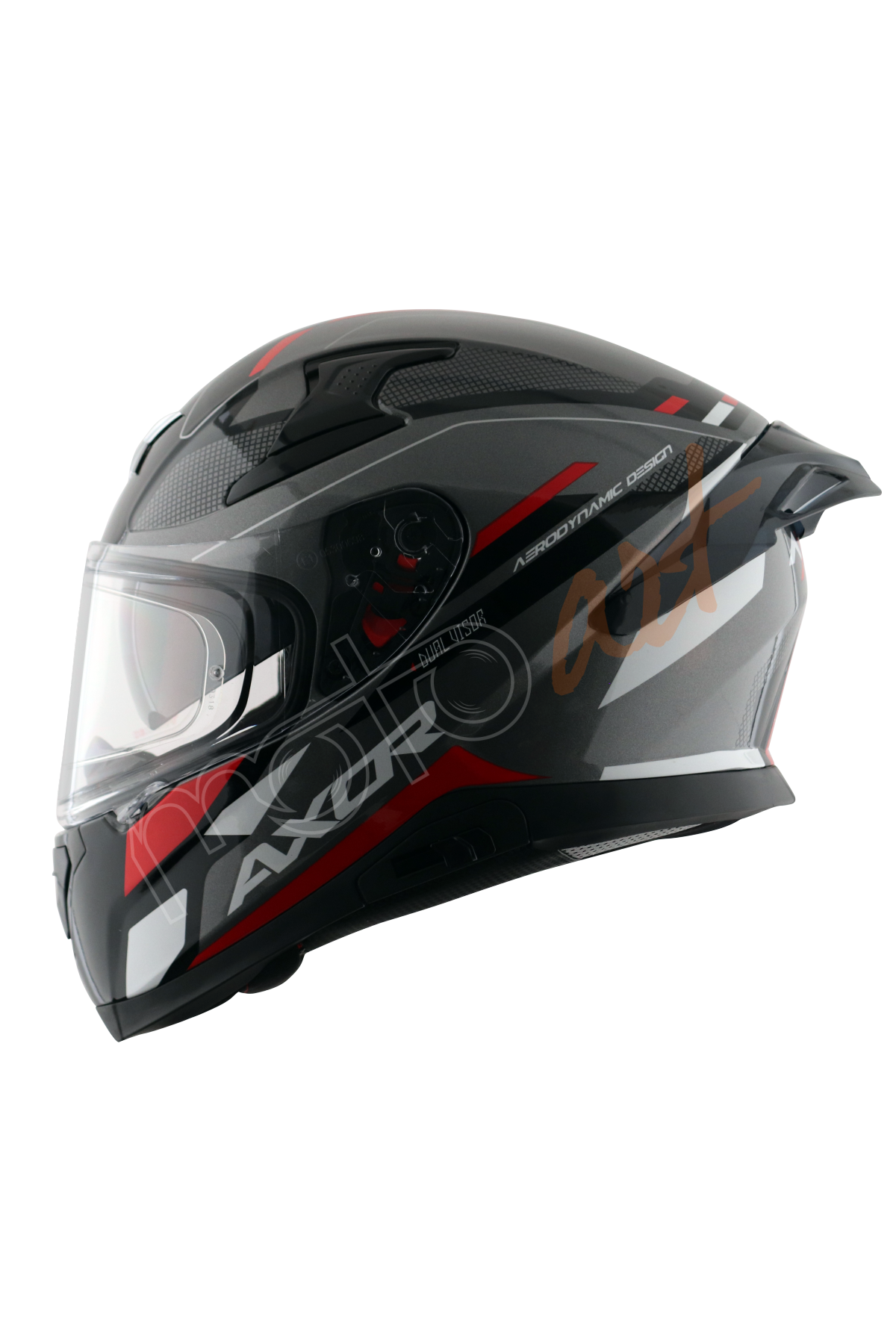 Axor Apex Turbine Kask Athena Grey Red Gloss
