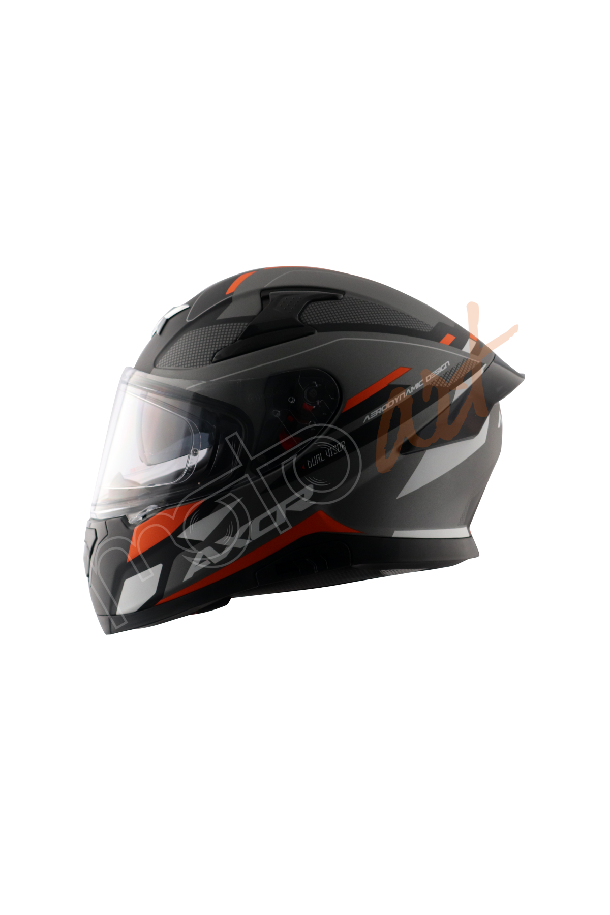 Axor Apex Turbine Kask Black Orange Grey Gloss