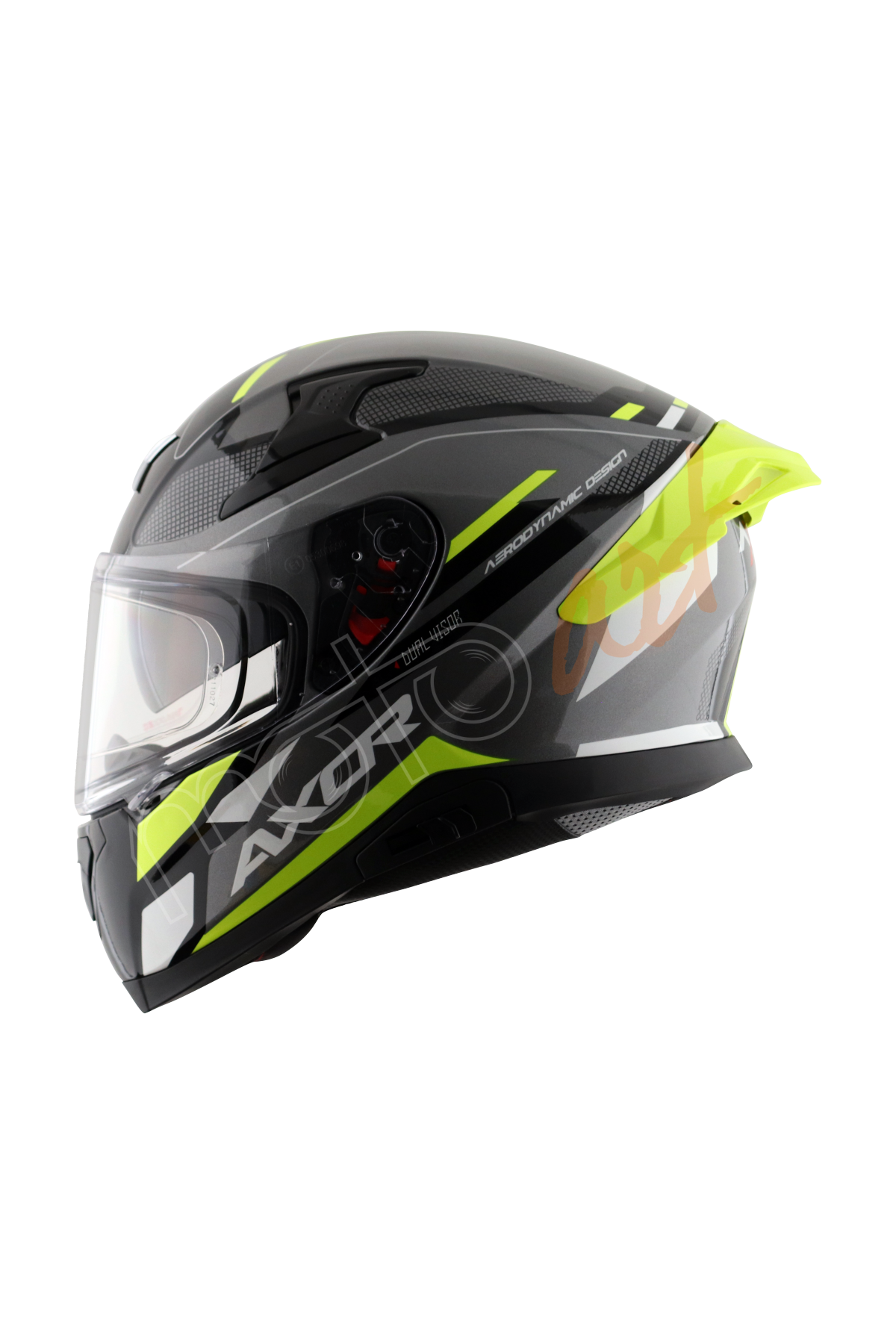 Axor Apex Turbine Kask Athena Grey Neon Yellow Gloss