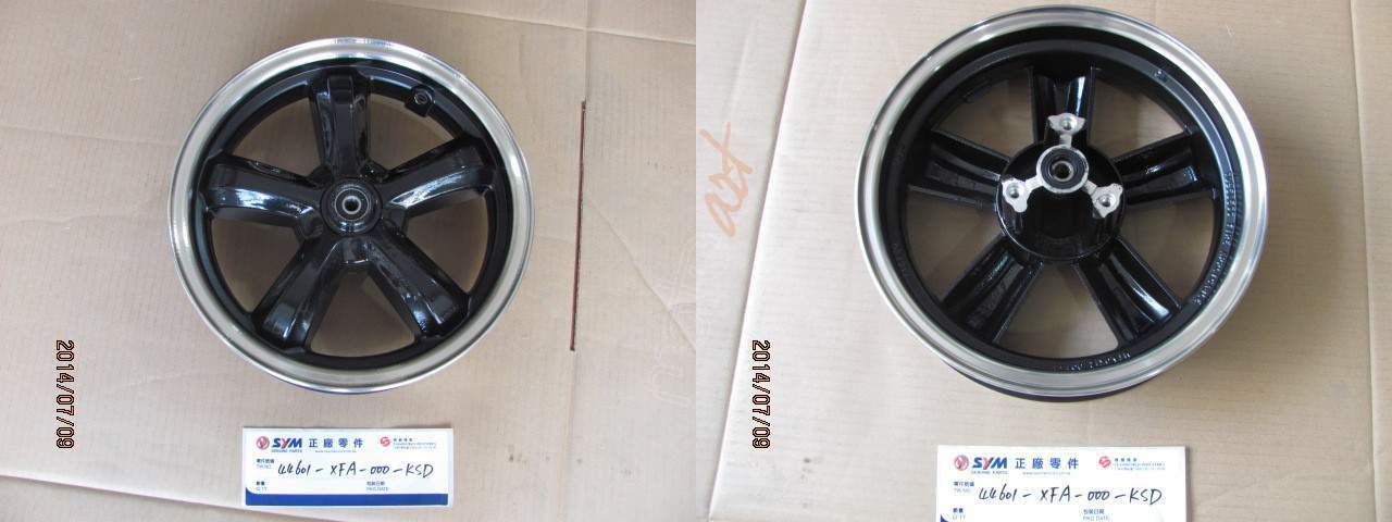 FIDDLE III 125-200 ÖN JANT 2016-2018 SİYAH -GRİ RENK