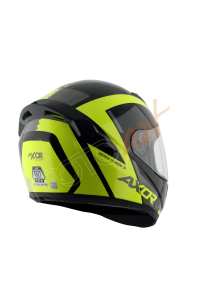 Axor Rage Rtr Kask Black Neon Yellow Gloss