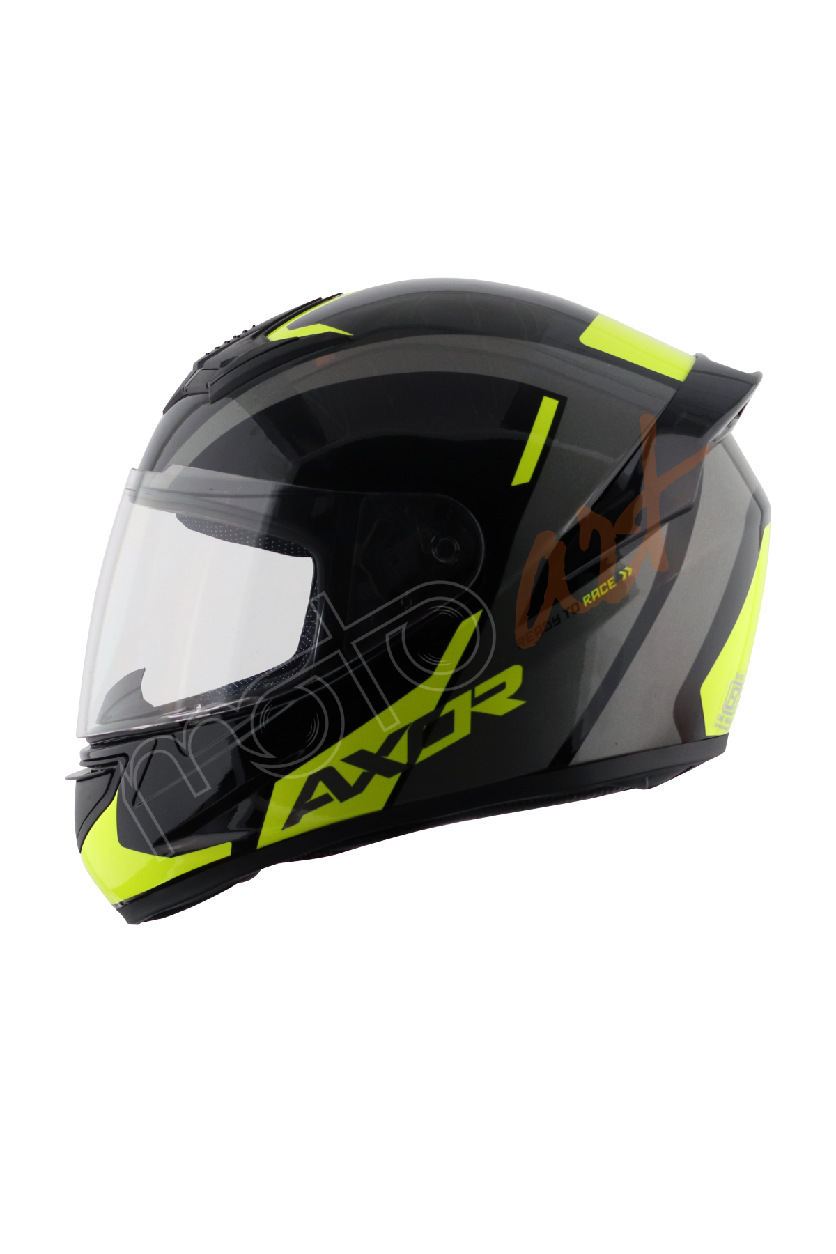 Axor Rage Rtr Kask Black Neon Yellow Gloss