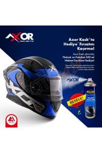Axor X-Cross X1 Kask Neon Yellow Blue Gloss