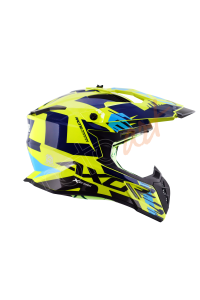 Axor X-Cross X1 Kask Neon Yellow Blue Gloss