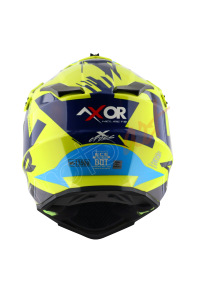 Axor X-Cross X1 Kask Neon Yellow Blue Gloss