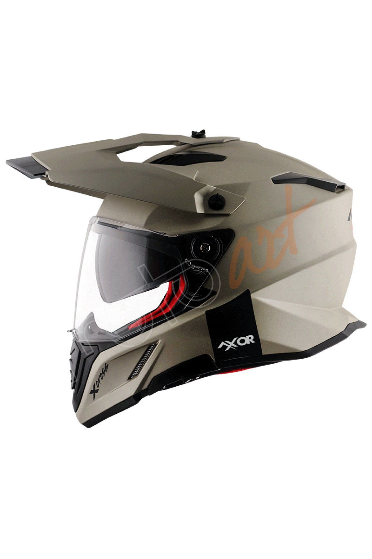 Axor X-Cross Dual Vizör Kask Nickel Red