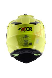 Axor X-Cross Dual Vizör Kask Neon Yellow Green