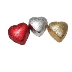 Yaldızlı Mini Kalp Bütün Antep Fıstıklı Çikolata