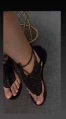 Giana siyah sandalet