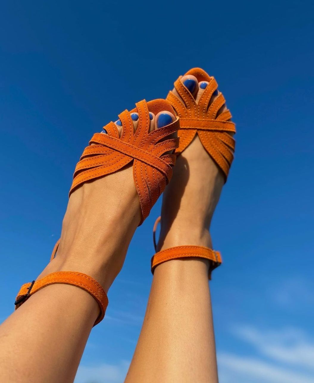 Adele turuncu sandalet