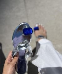 Gina Mavi Taşlı Terlik