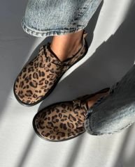 Moni süet leopar babet