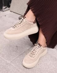 Elize bej süet sneaker