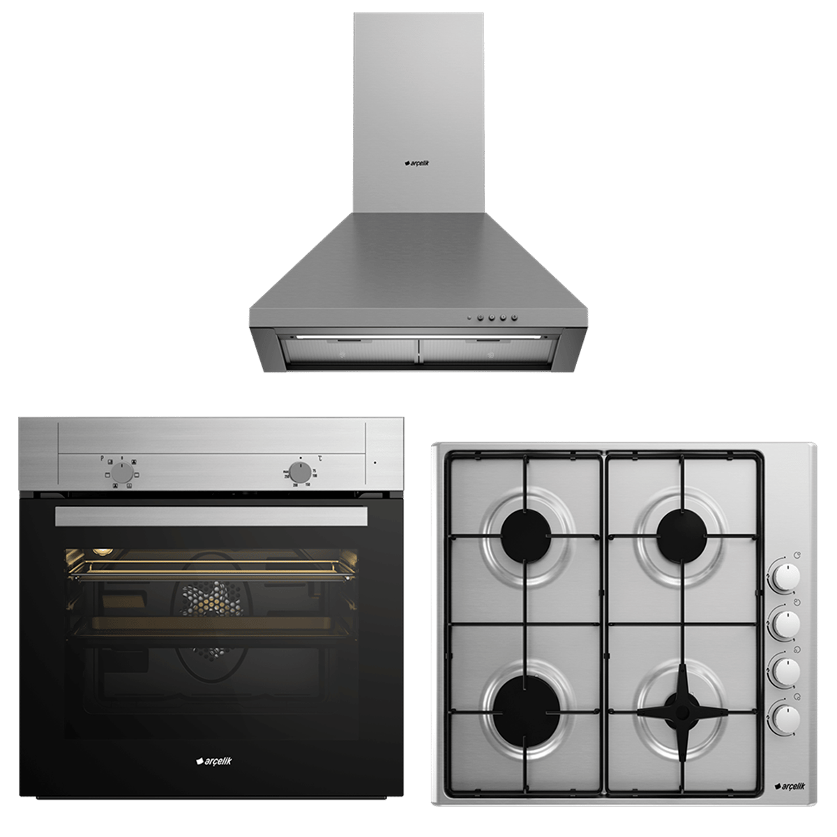 ARÇELİK FIRSAT EMAYE SET (AFM 130 I - P 27 YI - OMD D 611 EI)