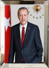 Aynalı Tablo Recep Tayyip Erdoğan