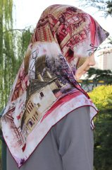 Bonjela Rayon Eşarp Bordo 175448-05