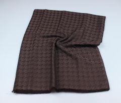 Kazayağı Desenli Kaşmir Şal - Acı Kahve