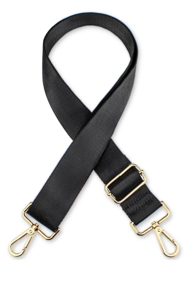 Polyester Kolon Ayarlanabilir Çanta Sapı & Telefon Askısı 125 Cm (Gold Altın Aksesuar)