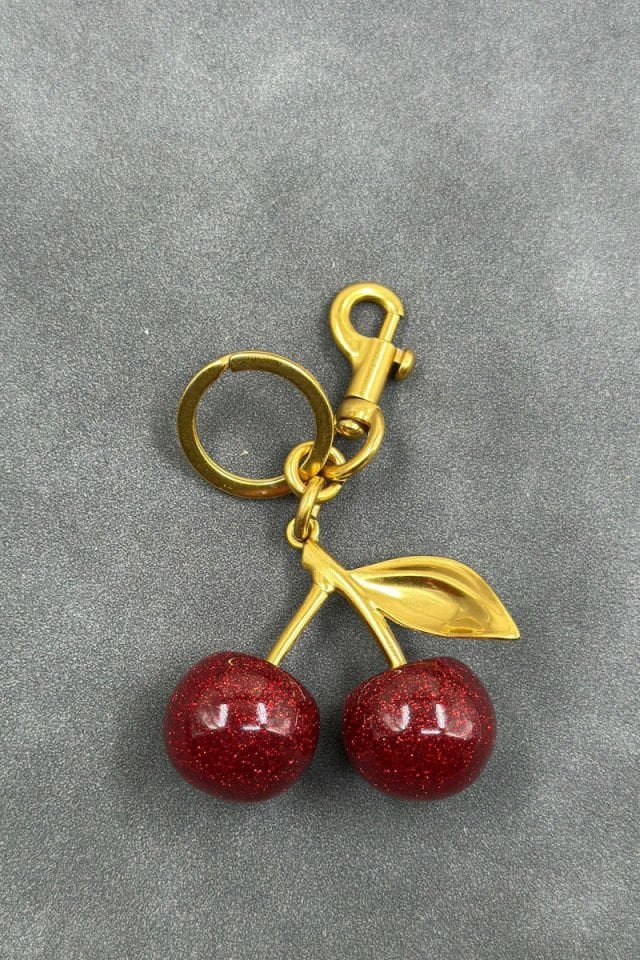 Kırmızı Kiraz Charm Çanta Aksesuarları (Çanta Dahil Değildir)