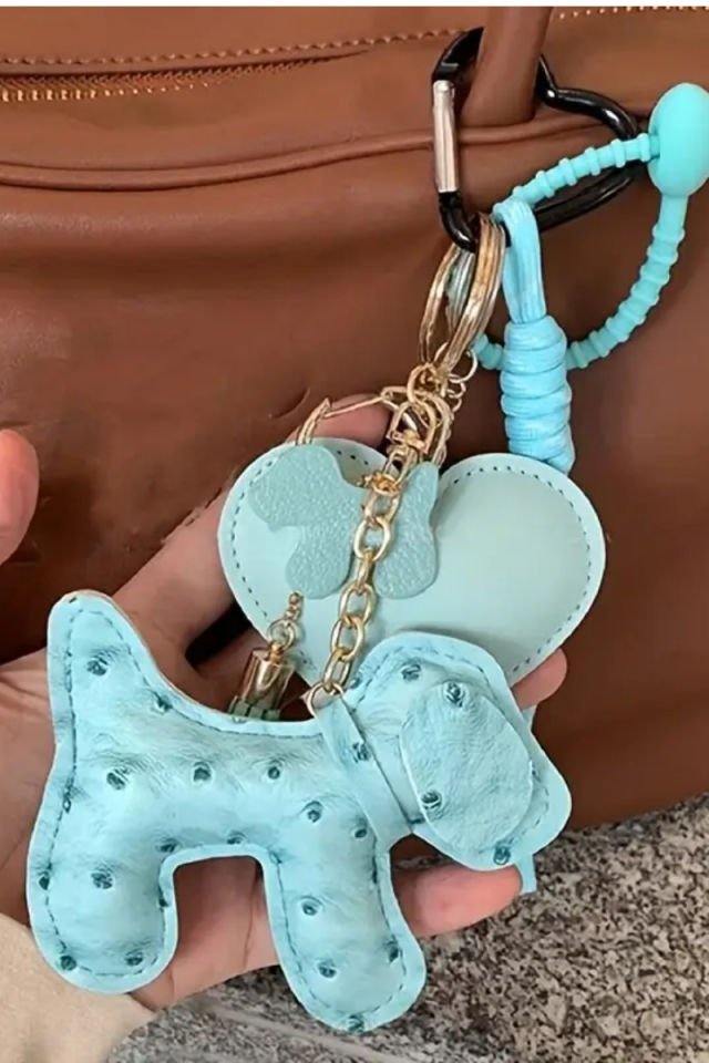 Mavi Köpek Charm Çanta Aksesuarları (Çanta Dahil Değildir)