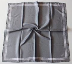 Kazayağı Desen Twill Eşarp - Gri