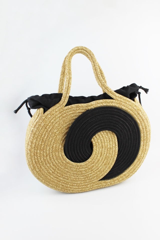 Büyük Boy Keseli Sonsuzluk Model Hasır Kadın El Çantası 37x27x9 Cm