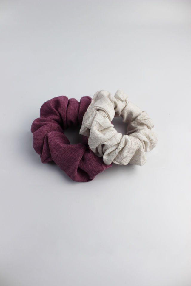 İkili Yumuşak Kumaş Lastik Toka Seti Simit Toka - Kardinal, Kemik