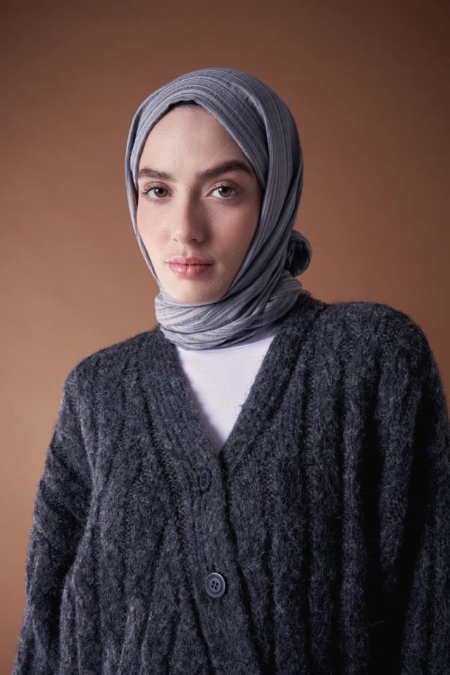 Misto Pamuk Şal - Gri