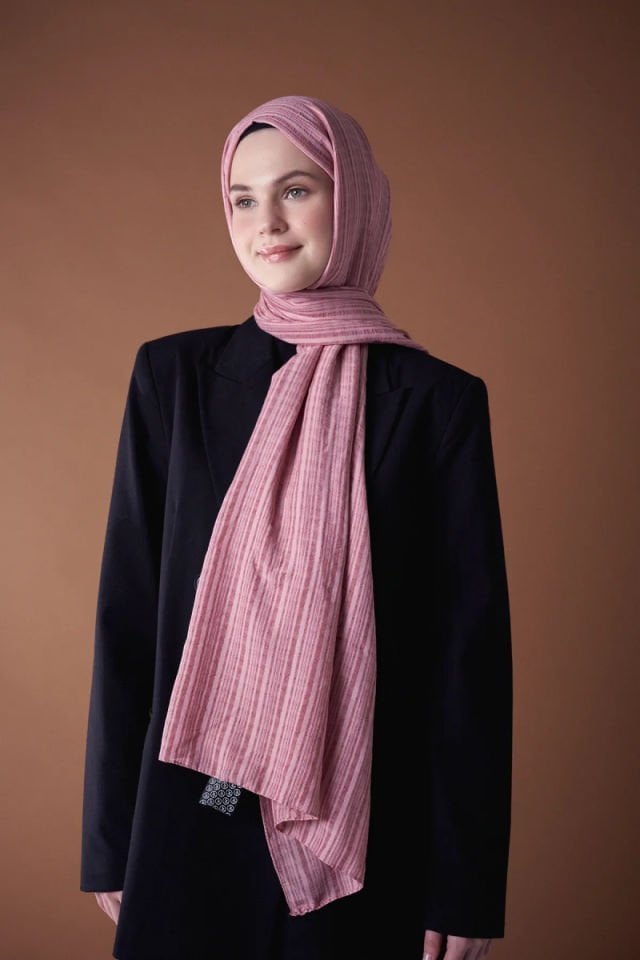 Misto Pamuk Şal - Pembe