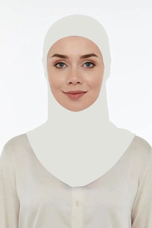 Boyunluklu Bone - Krem