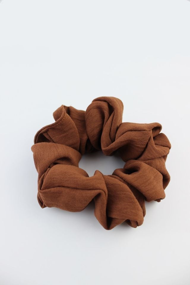 Aerobin Jazz Kumaş Lastik Toka Simit Toka - Pastel Kiremit