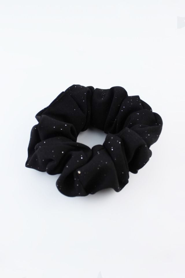 Simli Yumuşak Kumaş Lastik Toka Simit Toka - Siyah